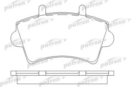 PATRON PBP1452 Колодки Nissan Interstar c бортовой платформой 03-, Interstar автобус 02-, Interstar фургон 02-, OPE