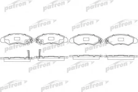 PATRON PBP1459 Колодки Subaru JUSTY II 95-03, Suzuki SWIFT II 89-01, SWIFT II хечбэк 89-01