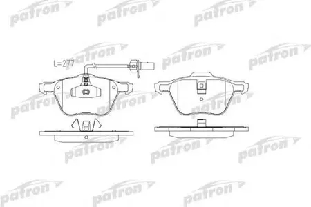 PATRON PBP1497 Колодки торм.