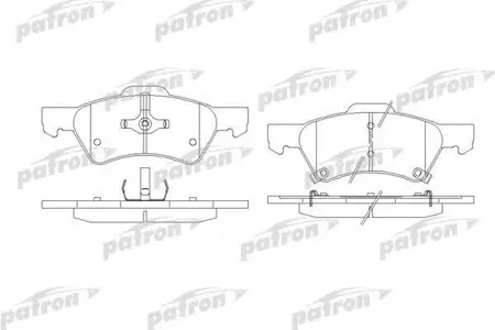 PATRON PBP1510 Колодки Chrysler Voyager III 00-, Dodge Caravan III 00-