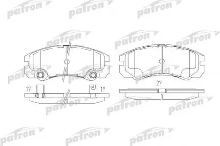 PATRON PBP1511 Колодки торм.