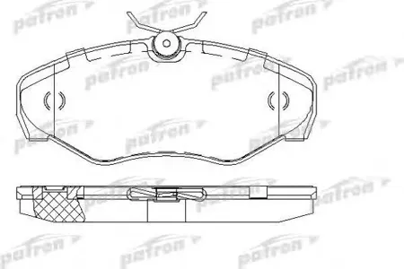 PATRON PBP1515 Колодки торм.передние Opel Vivaro Renault Trafic 01-