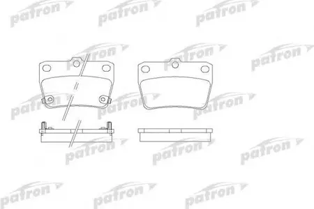 PATRON PBP1531 Колодки торм.задние Toyota RAV 4 II 00-