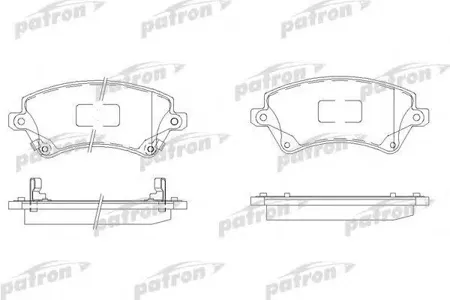PATRON PBP1573 Колодки Toyota Corolla 00-02, Corolla 02-, Corolla Compact 00-02, Corolla Liftback 00-02, Corolla Ve