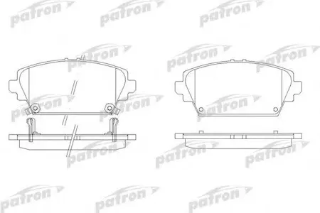 PATRON PBP1580 Колодки торм. Honda Accord 98- перед.