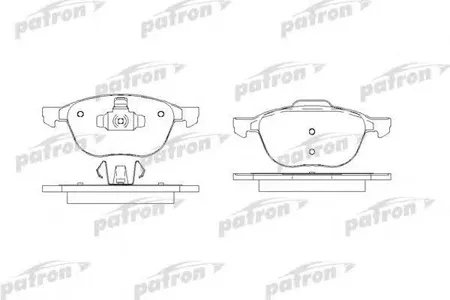 PATRON PBP1594 Колодки Ford C-MAX 07-, Focus C-MAX 03-07, Focus II 04-,