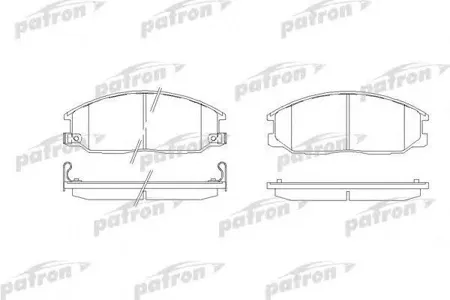 PATRON PBP1605 Колодки торм.передние Hyundai H-1 Santa Fe TRAJET SsangYong Rexton 01-
