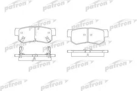 PATRON PBP1606 Колодки торм. Honda Accord -08 перед. (компл.)