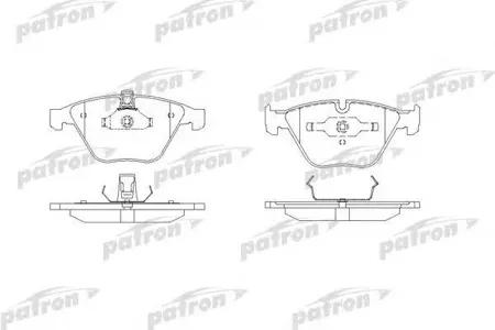 PATRON PBP1628 Колодки торм. BMW 3 (E9093) 5 (E6566) 6 (E6364) 7 (E6566) 04- перед.