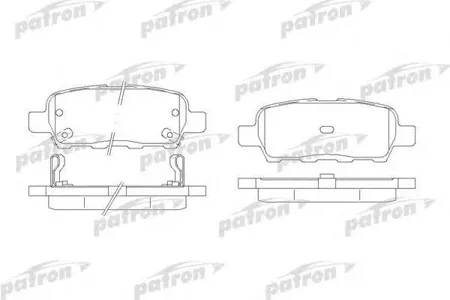 PATRON PBP1693 Колодки торм. Infiniti G37 08- задн.