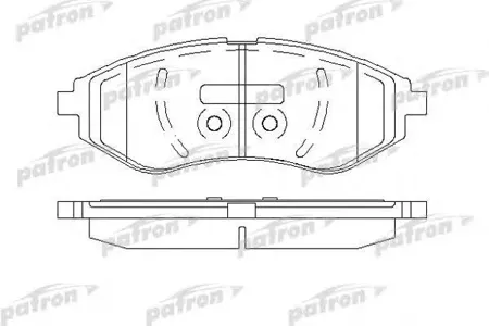 PATRON PBP1699 Колодки торм. Chevrolet Aveo COBALT 03- перед.