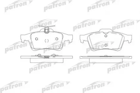 PATRON PBP1766 Колодки торм. Ford Focus 2C-MAX Tourneo 04- задн.
