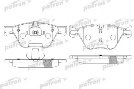 PATRON PBP1773 Колодки BMW 3 05-, 3 TOURING 05-, 5 03-, 5 TOURING 04-