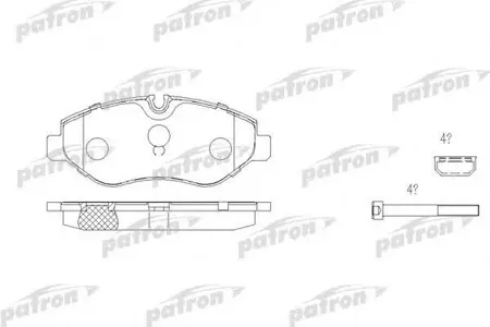 PATRON PBP1778 Колодки торм. MB Sprinter 06- перед.