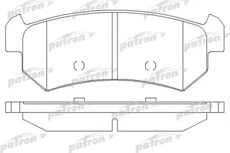 PATRON PBP1889 Колодки торм.задние Chevrolet Lacetti 05-, NUBIRA 05-,