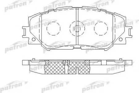 PATRON PBP1891 Колодки торм. Toyota RAV4 Corolla AURIS 05- перед.