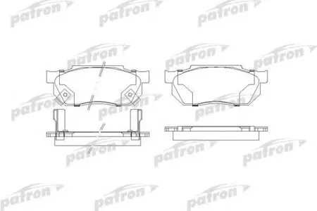 PATRON PBP300 Колодки Honda Civic III Hatchback 89-91, CRX II 89-92