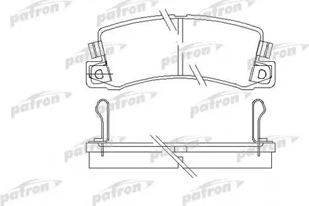 PATRON PBP478 Колодки торм.задние Lexus ES 89-91, Toyota Camry Station Wagon 86-91, Carina II 83-87, Corolla 84-02, CAMRI 9