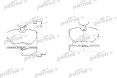PATRON PBP540 Колодки торм.