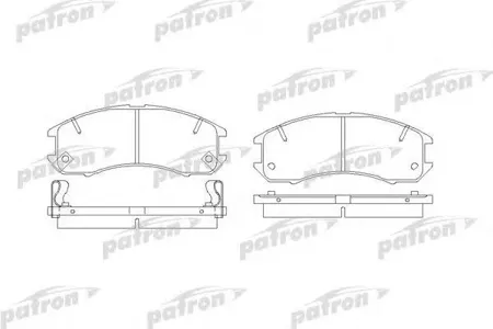 PATRON PBP576 Колодки торм.