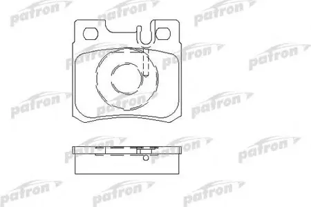 PATRON PBP644 Колодки торм.задние Mercedes 190 89-93, C-CLASS 93-00, C-CLASS универсал 96-01, CABRIOLET 92-93,