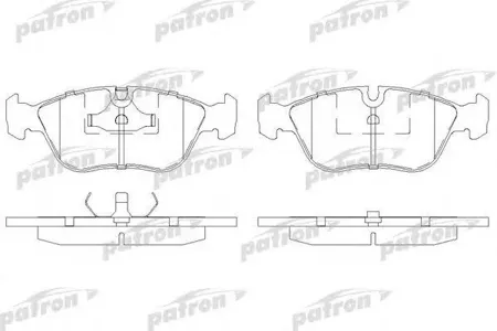 PATRON PBP681 Колодки торм. Volvo 850C70V70 91- передн.