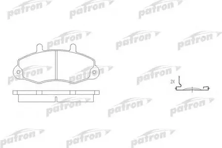 PATRON PBP700 Дисковые тормозные колодки