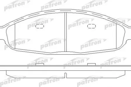 PATRON PBP7000 Колодки торм. Chrysler PACIFICA 04- перед.