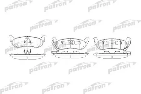 PATRON PBP7001 Колодки торм.