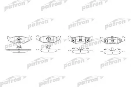 PATRON PBP7012 Колодки торм.