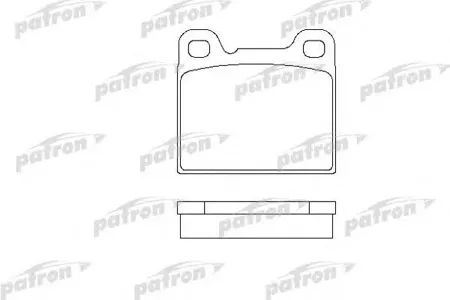 PATRON PBP704 Колодки торм. Volvo 240 задн.