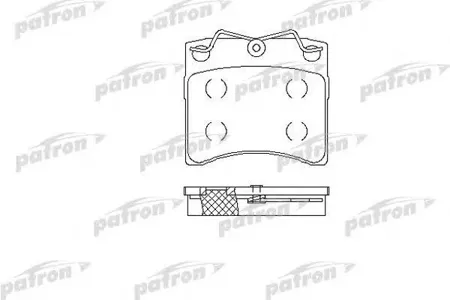 PATRON PBP722 Колодки торм.