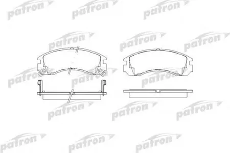 PATRON PBP765 Колодки торм. Mitsubishi Pajero DIAMANTESIGMA 93- перед.