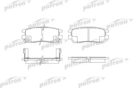 PATRON PBP804 Колодки торм.