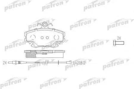 PATRON PBP845 Колодки Renault Logan Sandero 06->, Clio III, Espace 84-90,