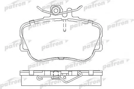 PATRON PBP854 Колодки Mercedes C-CLASS 93-00, C-CLASS 96-01