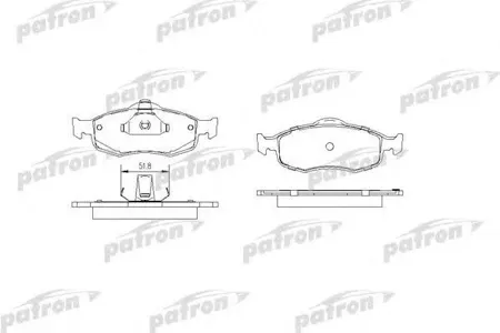 PATRON PBP884 Колодки торм.