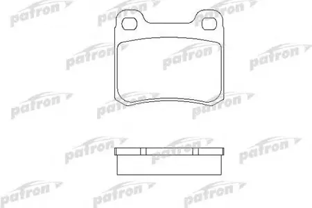 PATRON PBP979 Колодки торм. MB W201W124 87- задн.