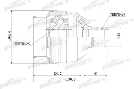 PATRON PCV1072 Шрус