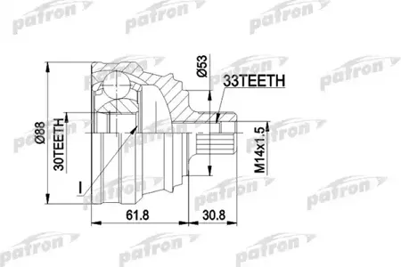 PATRON PCV1091 Шрус