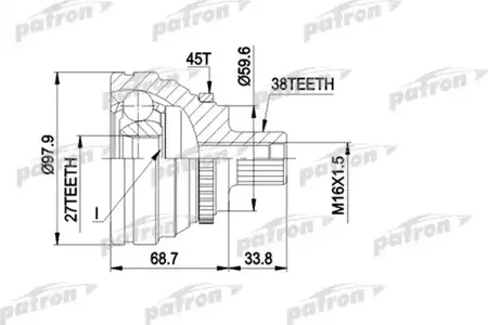 PATRON PCV1174 Шрус