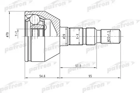 PATRON PCV1504 Шрус