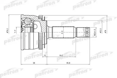 PATRON PCV1545 Шрус