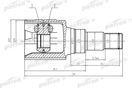 PATRON PCV1572 Шрус