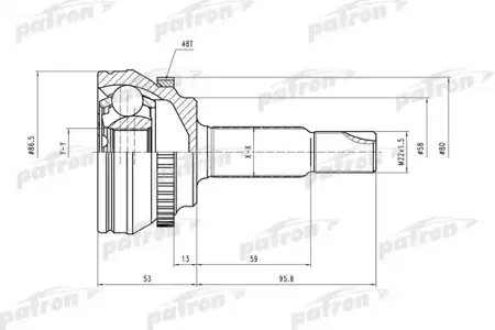 PATRON PCV2131 Шрус