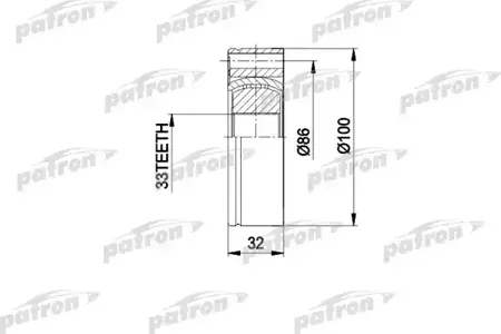 PATRON PCV3012 Шрус