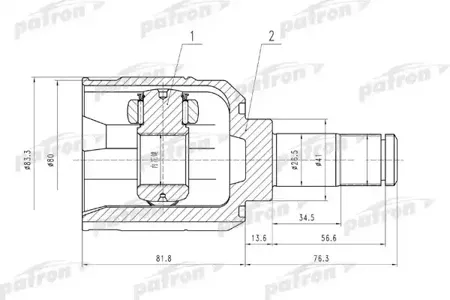 PATRON PCV5008 Шрус