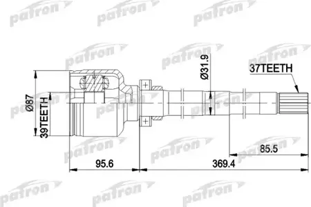 PATRON PCV5016 Шрус