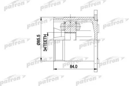 PATRON PCV5031 Шрус внутренний
