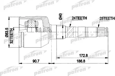 PATRON PCV9537 Шрус